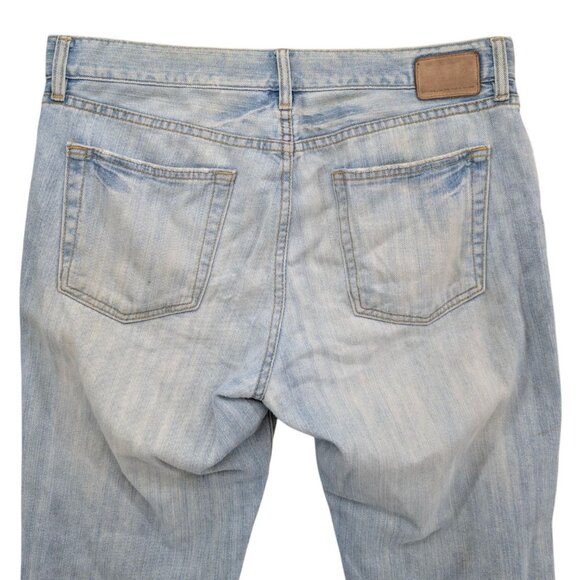 Vtg GAP Straight Fit Jeans Mens Blue Light Wash Button Fly Cotton Denim Sz 33x32 - Picture 4 of 13